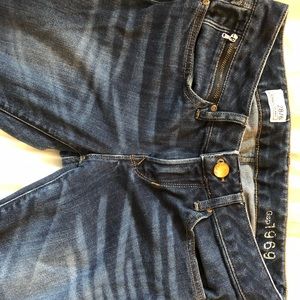 Gap Skinny dark jeans size 28 zipper at ankle